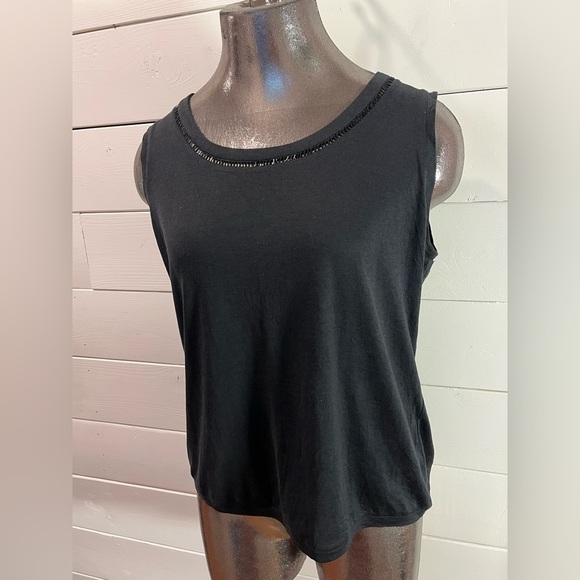 ❣️🖤 JAEGER – Black Sleeveless Top – Size M - Picture 6 of 11